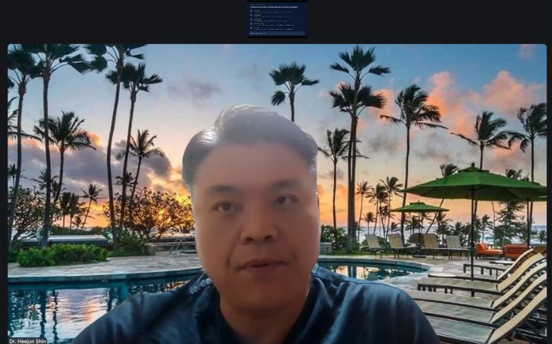 ACEP 국제 온라인 강연의 신희준 센터장